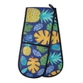 thumbnail image 1 of Dailycode Double Sided Oven Mitt with Loop Heat Resistant Kitchen Long Potholders 7" x 35" Pineapple and Tropical Leaf, 1 of 6