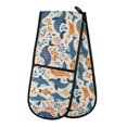 thumbnail image 1 of Dailycode Double Sided Oven Mitt with Loop Heat Resistant Kitchen Long Potholders 7" x 35" Playful Whale and Fish, 1 of 6