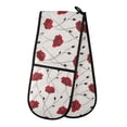 thumbnail image 1 of Dailycode Double Sided Oven Mitt with Loop Heat Resistant Kitchen Long Potholders 7" x 35" Poppies Flower, 1 of 6