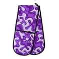 thumbnail image 1 of Dailycode Double Sided Oven Mitt with Loop Heat Resistant Kitchen Long Potholders 7" x 35" Purple Dream, 1 of 6