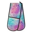 thumbnail image 1 of Dailycode Double Sided Oven Mitt with Loop Heat Resistant Kitchen Long Potholders 7" x 35" Rainbow Fish Scale, 1 of 6