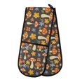 thumbnail image 1 of Dailycode Double Sided Oven Mitt with Loop Heat Resistant Kitchen Long Potholders 7" x 35" Retro Groovy Flowers Mushrooms, 1 of 6