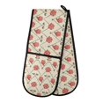 thumbnail image 1 of Dailycode Double Sided Oven Mitt with Loop Heat Resistant Kitchen Long Potholders 7" x 35" Rose and Line, 1 of 6