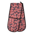 thumbnail image 1 of Dailycode Double Sided Oven Mitt with Loop Heat Resistant Kitchen Long Potholders 7" x 35" Rose on Stems, 1 of 6