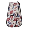 thumbnail image 1 of Dailycode Double Sided Oven Mitt with Loop Heat Resistant Kitchen Long Potholders 7" x 35" Rugby and Stars, 1 of 6