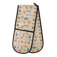 thumbnail image 1 of Dailycode Double Sided Oven Mitt with Loop Heat Resistant Kitchen Long Potholders 7" x 35" Shells Starfish Seaweed, 1 of 6
