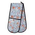 thumbnail image 1 of Dailycode Double Sided Oven Mitt with Loop Heat Resistant Kitchen Long Potholders 7" x 35" Shells Starfish on Wave, 1 of 6