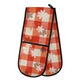 thumbnail image 1 of Dailycode Double Sided Oven Mitt with Loop Heat Resistant Kitchen Long Potholders 7" x 35" Snowflake Red Plaid, 1 of 6