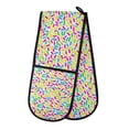 thumbnail image 1 of Dailycode Double Sided Oven Mitt with Loop Heat Resistant Kitchen Long Potholders 7" x 35" Sprinkles, 1 of 6