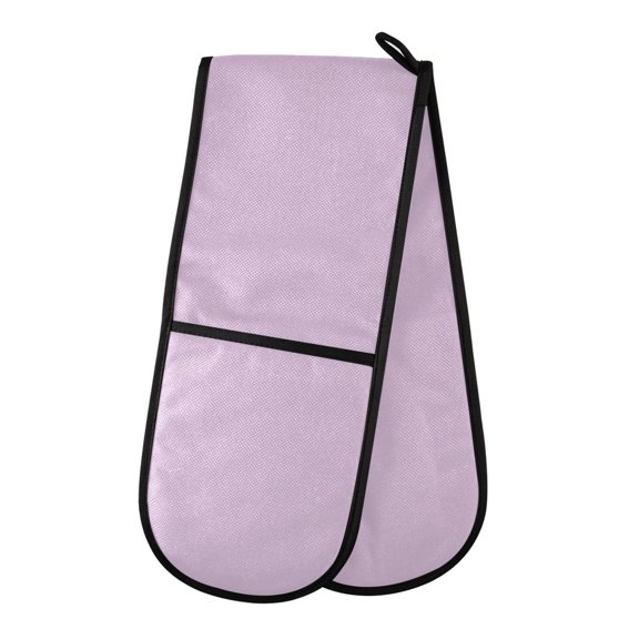 Dailycode Double Sided Oven Mitt with Loop Heat Resistant Kitchen Long Potholders 7" x 35" Taro Purple