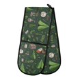 thumbnail image 1 of Dailycode Double Sided Oven Mitt with Loop Heat Resistant Kitchen Long Potholders 7" x 35" Tent Tree Camping Equipment, 1 of 6