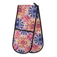 thumbnail image 1 of Dailycode Double Sided Oven Mitt with Loop Heat Resistant Kitchen Long Potholders 7" x 35" Tie Dye Flowers, 1 of 6