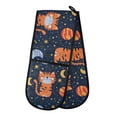 thumbnail image 1 of Dailycode Double Sided Oven Mitt with Loop Heat Resistant Kitchen Long Potholders 7" x 35" Tiger Moon Star, 1 of 6