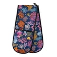 thumbnail image 1 of Dailycode Double Sided Oven Mitt with Loop Heat Resistant Kitchen Long Potholders 7" x 35" Tropical Coral and Fish, 1 of 6