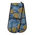 thumbnail image 1 of Dailycode Double Sided Oven Mitt with Loop Heat Resistant Kitchen Long Potholders 7" x 35" Tropical Pineapple, 1 of 6