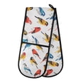 thumbnail image 1 of Dailycode Double Sided Oven Mitt with Loop Heat Resistant Kitchen Long Potholders 7" x 35" Various Color Birds, 1 of 6