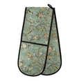 thumbnail image 1 of Dailycode Double Sided Oven Mitt with Loop Heat Resistant Kitchen Long Potholders 7" x 35" Vintage Chinese Bird and Flower, 1 of 6