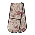 thumbnail image 1 of Dailycode Double Sided Oven Mitt with Loop Heat Resistant Kitchen Long Potholders 7" x 35" Vintage Floral and Bird, 1 of 6