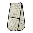 thumbnail image 1 of Dailycode Double Sided Oven Mitt with Loop Heat Resistant Kitchen Long Potholders 7" x 35" Watercolor Wildflower, 1 of 6