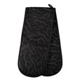 thumbnail image 1 of Dailycode Double Sided Oven Mitt with Loop Heat Resistant Kitchen Long Potholders 7" x 35" White Lightning Texture, 1 of 6