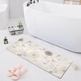 thumbnail image 1 of Dailycode Flowers and Dragonflies Bathroom Rugs Non Slip Absorbent Soft Plush Quick Dry Bath Mat, 39"x20", 1 of 8