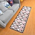 thumbnail image 1 of Dailycode Hallway Runner Rug 2x6 Non Slip Absorbent Soft Floor Mat for Home Kitchen Bedroom Entrance Cute Penguins and Heart, 1 of 7