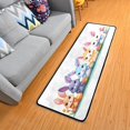 thumbnail image 1 of Dailycode Hallway Runner Rug 2x6 Non Slip Absorbent Soft Floor Mat for Home Kitchen Bedroom Entrance Cute Rabbit and Easter Egg, 1 of 7