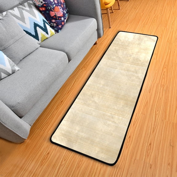 Dailycode Hallway Runner Rug 2x6 Non Slip Absorbent Soft Floor Mat for Home Kitchen Bedroom Entrance Soft Light Blonde Wood Grain