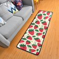 thumbnail image 1 of Dailycode Hallway Runner Rug 2x6 Non Slip Absorbent Soft Floor Mat for Home Kitchen Bedroom Entrance Strawberries Fruit and Leaf, 1 of 7