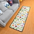 thumbnail image 1 of Dailycode Hallway Runner Rug 2x6 Non Slip Absorbent Soft Floor Mat for Home Kitchen Bedroom Entrance Vegetable Peppers Flower Pumpkin, 1 of 7