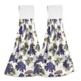 thumbnail image 1 of Dailycode Kitchen Wash Cloths with Hanging Loops Absorbent Absorbent Quick Drying Hand Towels, 2 Pack, Grape Wine Leaf Estate, 1 of 7