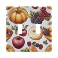 thumbnail image 1 of Dailycode Light Switch Plate Covers 2 Gang Wall Plate Plastics Outlet Covers for Kitchen Home Office Decor Apple Berry Pumpkin, 1 of 8