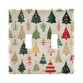 thumbnail image 1 of Dailycode Light Switch Plate Covers 2 Gang Wall Plate Plastics Outlet Covers for Kitchen Home Office Decor Beautiful Christmas Trees, 1 of 8