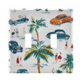 thumbnail image 1 of Dailycode Light Switch Plate Covers 2 Gang Wall Plate Plastics Outlet Covers for Kitchen Home Office Decor Car Tree People, 1 of 8