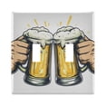 thumbnail image 1 of Dailycode Light Switch Plate Covers 2 Gang Wall Plate Plastics Outlet Covers for Kitchen Home Office Decor Cheers for Beer Mugs, 1 of 8