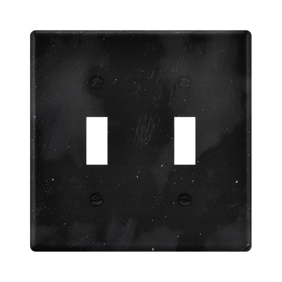 Dailycode Light Switch Plate Covers 2 Gang Wall Plate Plastics Outlet Covers for Kitchen Home Office Decor Clouds Starry Sky