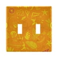 thumbnail image 1 of Dailycode Light Switch Plate Covers 2 Gang Wall Plate Plastics Outlet Covers for Kitchen Home Office Decor Leaves Watermelon Starfish, 1 of 8