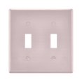 thumbnail image 1 of Dailycode Light Switch Plate Covers 2 Gang Wall Plate Plastics Outlet Covers for Kitchen Home Office Decor Light Pink, 1 of 8