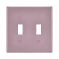 thumbnail image 1 of Dailycode Light Switch Plate Covers 2 Gang Wall Plate Plastics Outlet Covers for Kitchen Home Office Decor Pale Mauve, 1 of 8