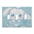 thumbnail image 1 of Dailycode Light Switch Plate Covers 3 Gang Wall Plate Plastics Outlet Covers for Kitchen Home Office Decor Cute Cinnamoroll Sanrio in Cup, 1 of 8