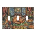 thumbnail image 1 of Dailycode Light Switch Plate Covers 3 Gang Wall Plate Plastics Outlet Covers for Kitchen Home Office Decor Food on Dining Table, 1 of 8
