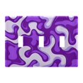 thumbnail image 1 of Dailycode Light Switch Plate Covers 3 Gang Wall Plate Plastics Outlet Covers for Kitchen Home Office Decor Purple Dream, 1 of 8