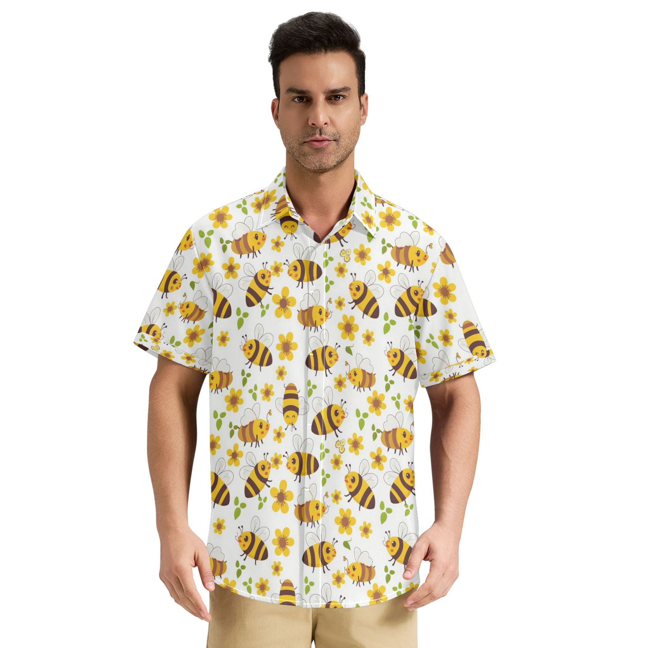 Dailycode Men's Casual Button Down Shirts Short Sleeve Summer Hawaiian ...