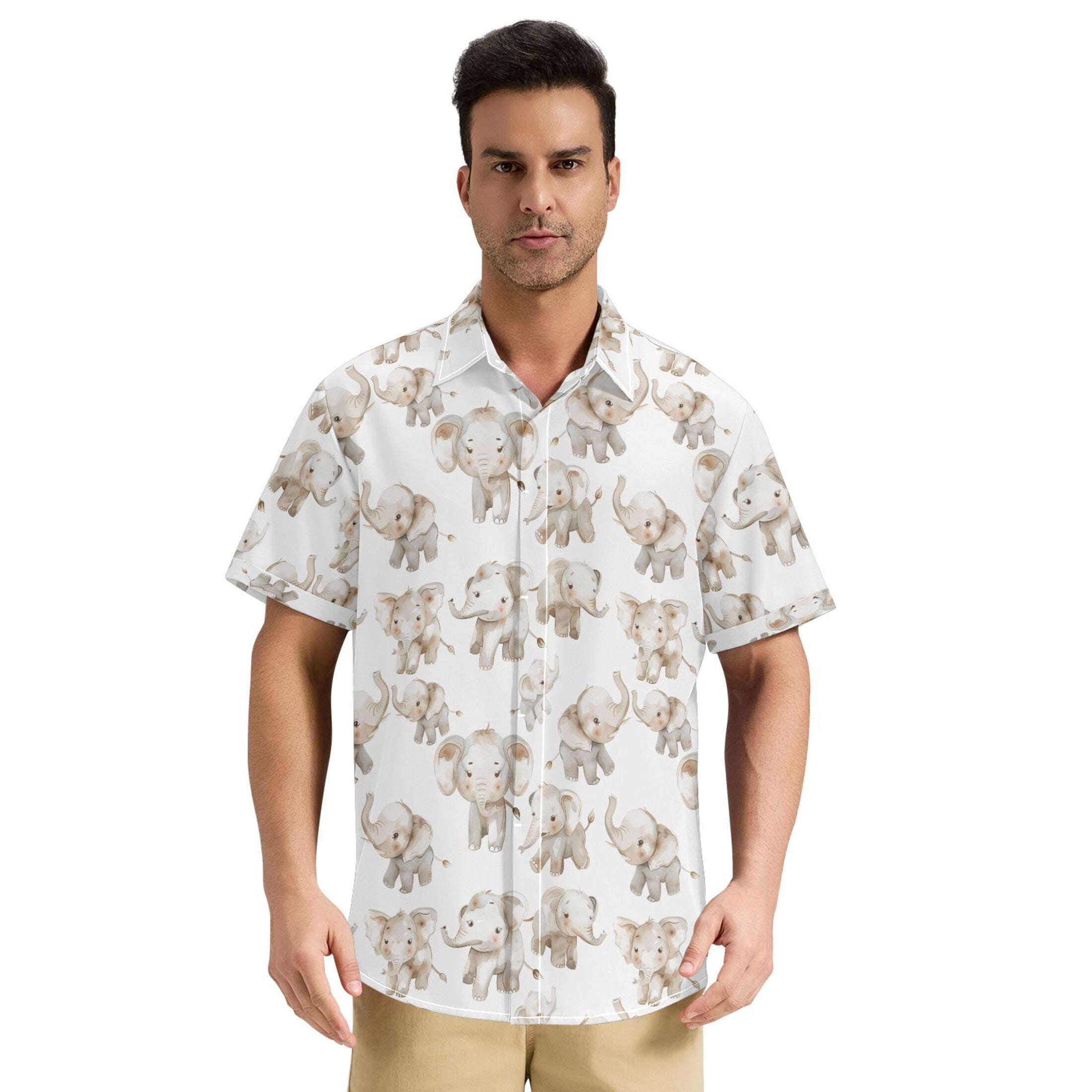 Dailycode Men's Casual Button Down Shirts Short Sleeve Summer Hawaiian ...