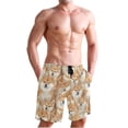thumbnail image 1 of Dailycode Men's Quick Dry Swim Trunks Beach Shorts Casual Summer Board Shorts with Pockets, Cute Shiba Inu Dogs, 1 of 8