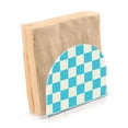 thumbnail image 1 of Dailycode Napkin Holder for Table Acrylic Kitchen Paper Tissue Dispenser, Blue White Checked, 1 of 9