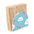 thumbnail image 1 of Dailycode Napkin Holder for Table Acrylic Kitchen Paper Tissue Dispenser, Rain Cloud Heart, 1 of 9