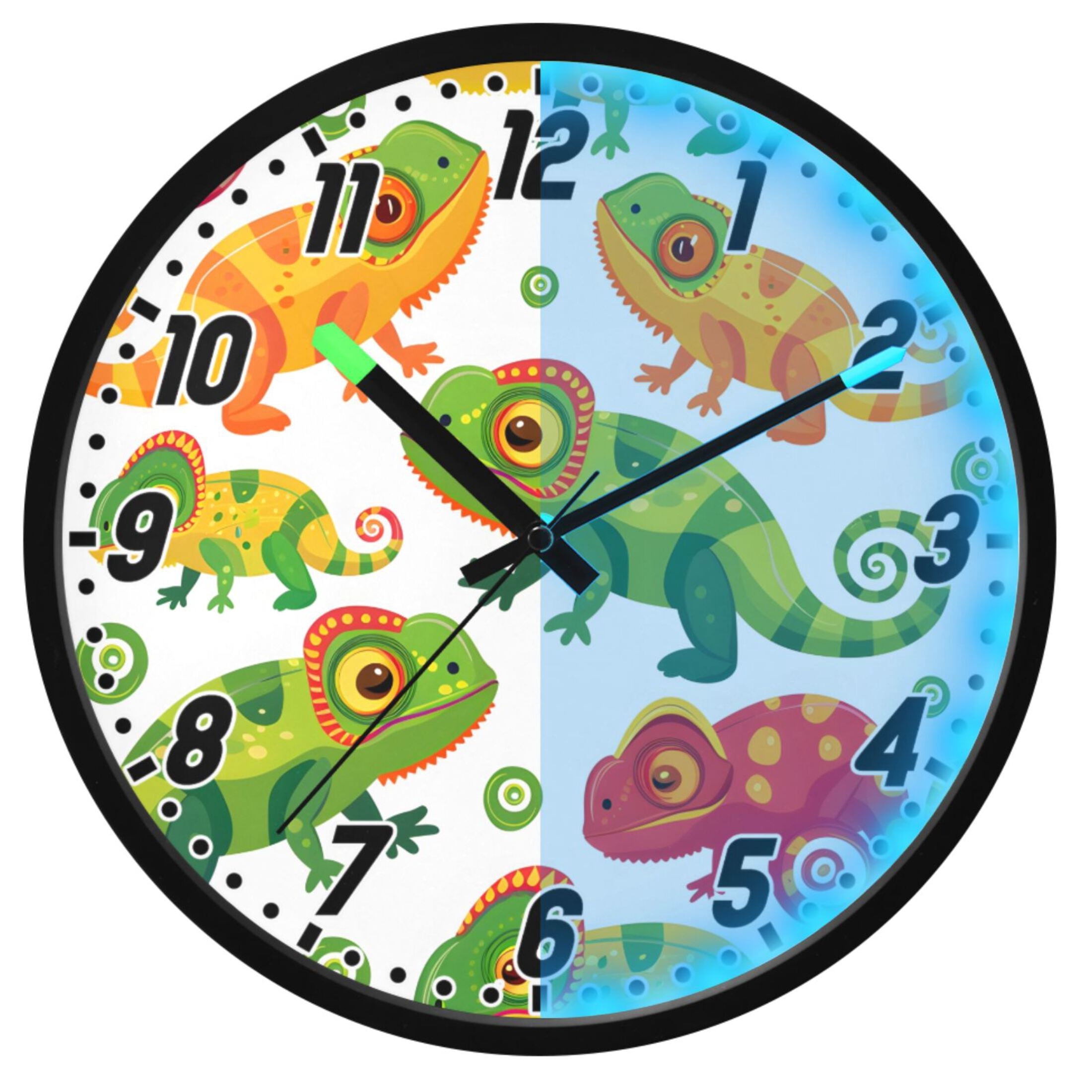 Dailycode Night Light Wall Clock Glow in The Dark 12 inch Battery ...