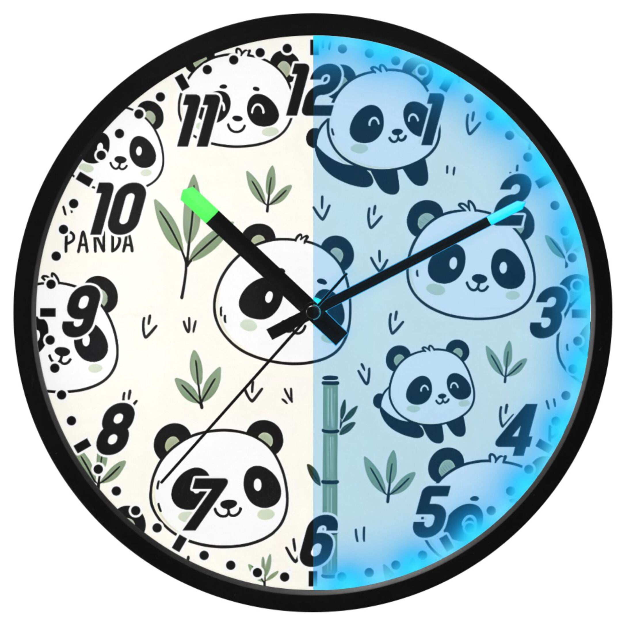 Dailycode Night Light Wall Clock Glow in The Dark 12 inch Battery ...