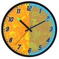 thumbnail image 1 of Dailycode Night Light Wall Clock Glow in The Dark 12 inch Battery Operated Silent Luminous Clocks, Leaves Watermelon Starfish, 1 of 8